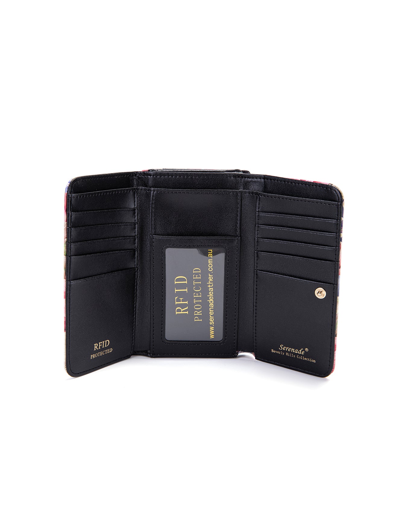 ANGELIQUE MED LEATHER RFID WALLET-WSN5702*