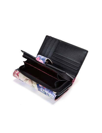 ANGELIQUE MED LEATHER RFID WALLET-WSN5702*