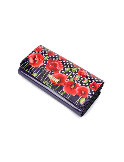 POPPY LARGE LEATHER RFID WALLET-WSN7901