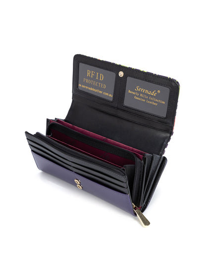 POPPY LARGE LEATHER RFID WALLET-WSN7901