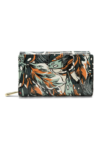 PHYLLIS MED LEATHER RFID WALLET-WSN8202-SALE