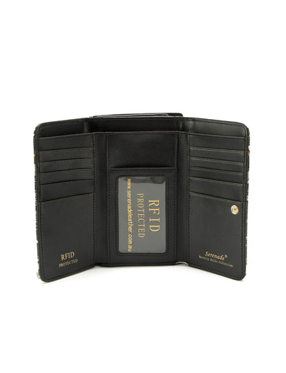 PHYLLIS MED LEATHER RFID WALLET-WSN8202-SALE