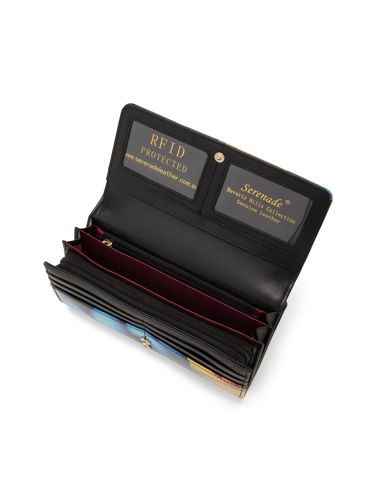 MILA LARGE LEATHER RFID WALLET-WSN8401