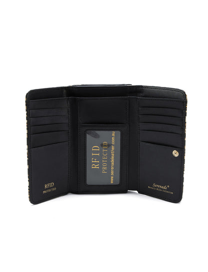WILD CAT MED LEATHER RFID WALLET- WSN8802