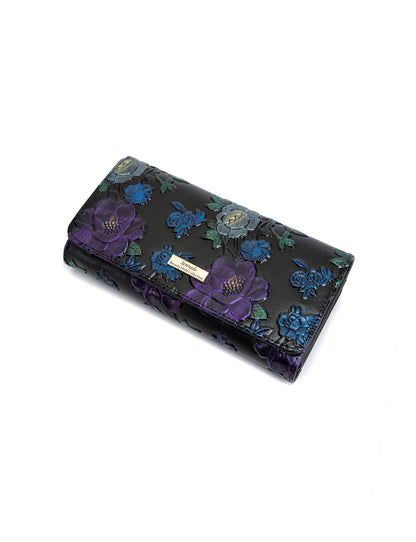 VINCENT LGE RFID HAND PAINTED LEATHER WALLET- WSN9801