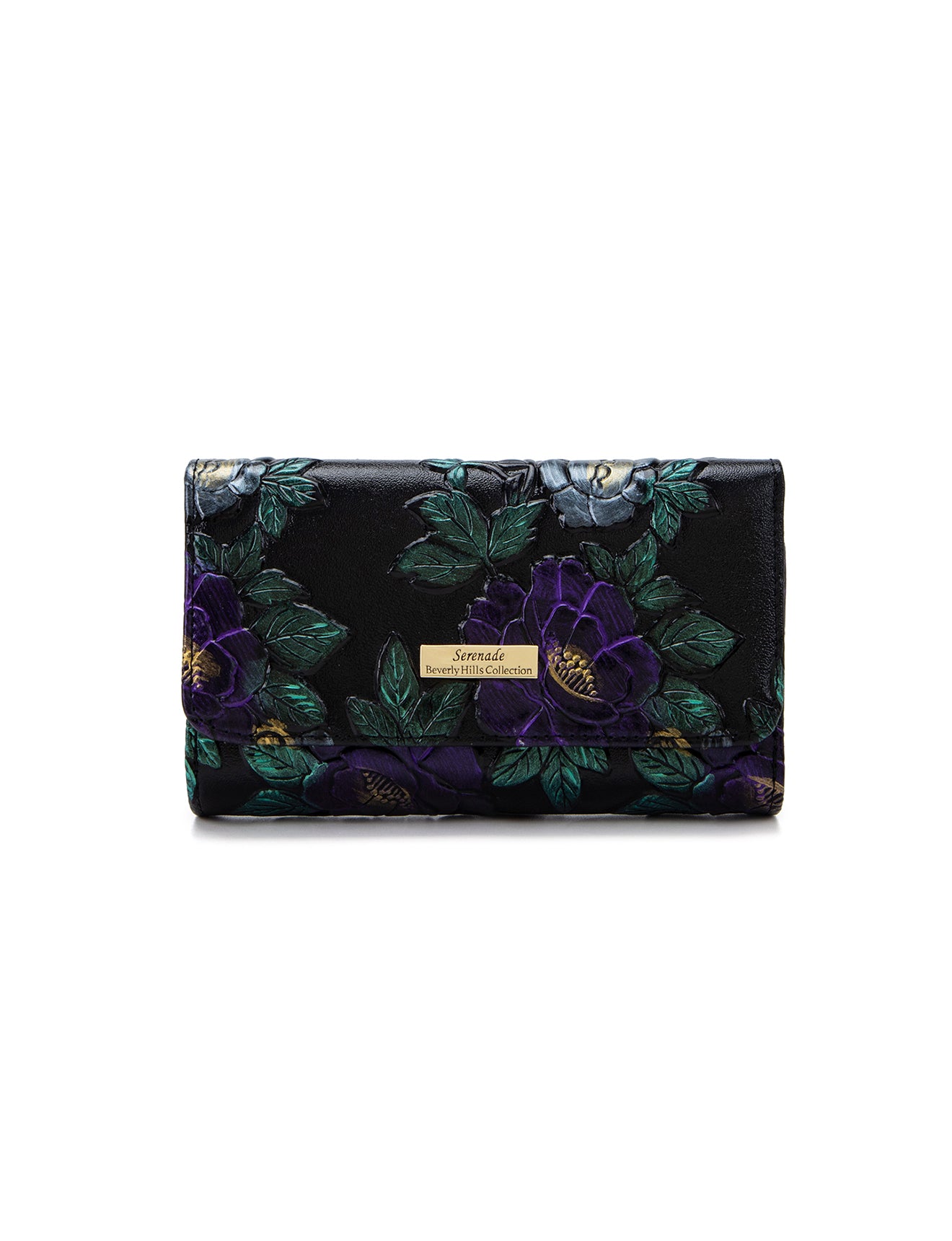 VINCENT MED RFID HAND PAINTED LEATHER WALLET- WSN9802