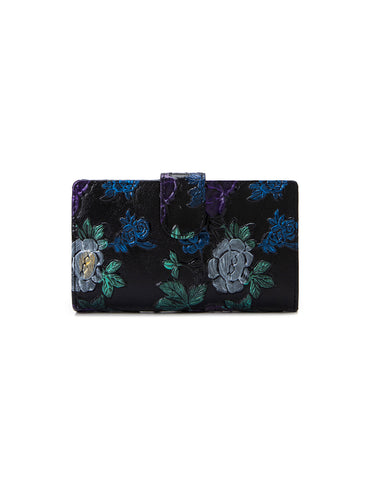 VINCENT MED RFID HAND PAINTED LEATHER WALLET- WSN9802- NEW IN