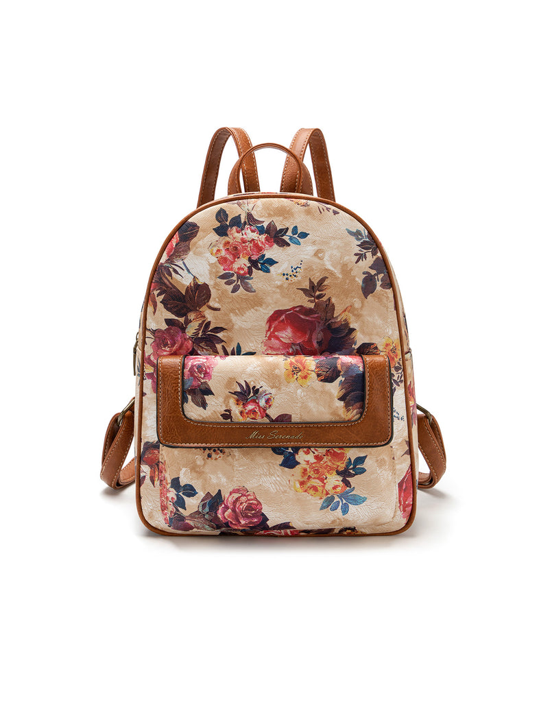 Amazon.com: GLENLCWE Vintage Peony Print Backpack Purse for Women,Floral  Design PU Leather Backpack Durable Shoulder Bag Durable : Clothing, Shoes &  Jewelry