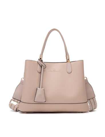 AINSLEY VEGAN TRIPLE COMPARTMENT BAG- XB-2338-TAUPE