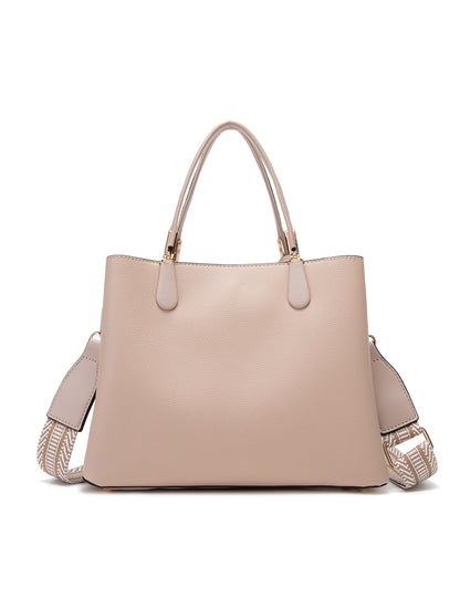 AINSLEY VEGAN TRIPLE COMPARTMENT BAG- XB-2338-TAUPE