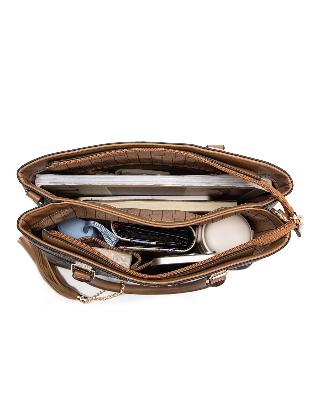 EMMALINE VEGAN BAG- XB-2340-TAN