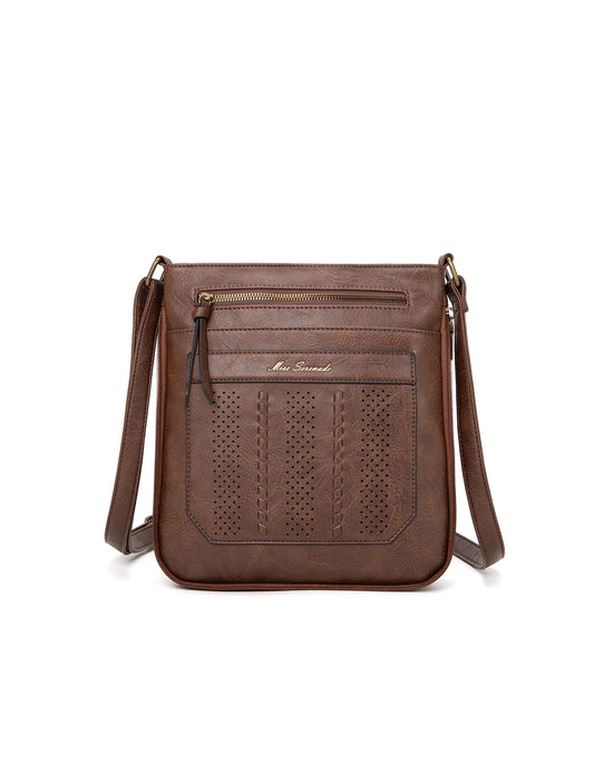 PATRICIA VEGAN EXPANDABLE XBODY BAG-XB-2356-CHOC