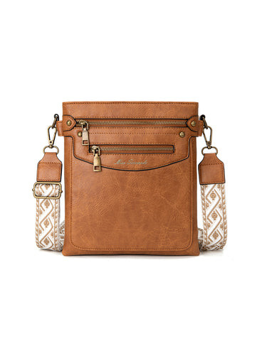 ELISE VEGAN XBODY BAG- XB-2357-TAN- NEW IN