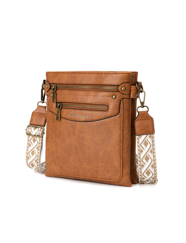 ELISE VEGAN XBODY BAG- XB-2357-TAN- NEW IN