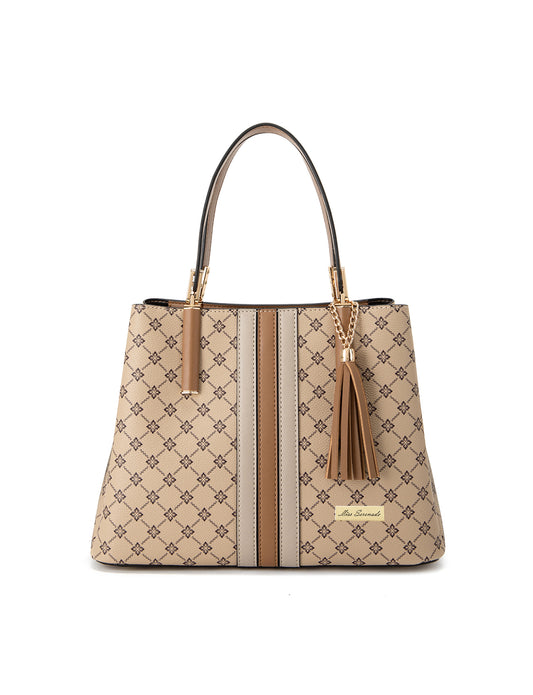 MCKINLEY VEGAN TRIPLE COMPARTMENT BAG- XB-2359-BEI