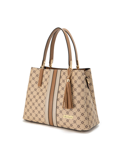 MCKINLEY VEGAN TRIPLE COMPARTMENT BAG- XB-2359-BEI