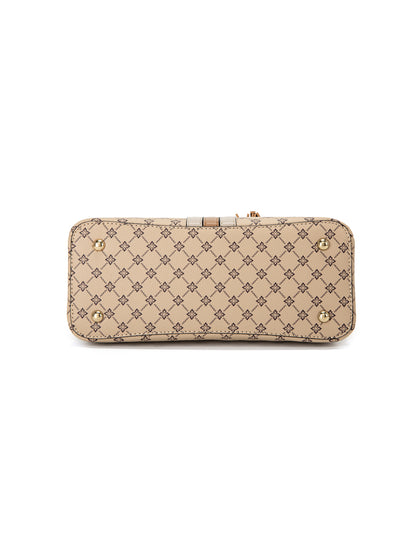 MCKINLEY VEGAN TRIPLE COMPARTMENT BAG- XB-2359-BEI