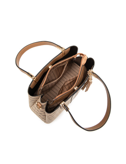 MCKINLEY VEGAN TRIPLE COMPARTMENT BAG- XB-2359-BEI