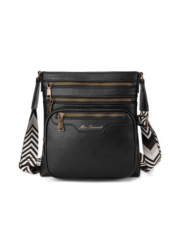 JAYLA VEGAN XBODY BAG- XB-2360-BLK- NEW IN