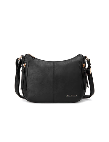 REESE VEGAN SHOULDER/XBODY BAG- XB-2362-BLK- NEW IN