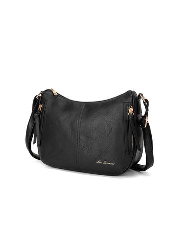 REESE VEGAN SHOULDER/XBODY BAG- XB-2362-BLK- NEW IN