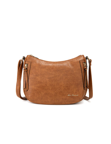 REESE VEGAN SHOULDER/XBODY BAG- XB-2362-TAN- NEW IN