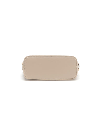 CATALINA VEGAN MINI WOVEN PANEL GRIP BAG- XB-2363-TAUPE