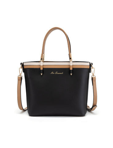 CATHERINE VEGAN TONAL VEGAN BAG- XB-2367-BLK- NEW IN