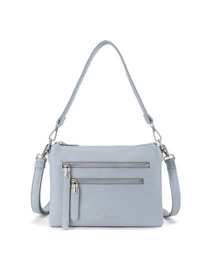 NATASHA MULTICOMPARTMENT VEGAN XBODY BAG - SKY BLUE