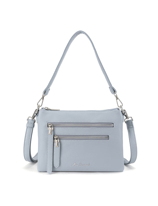 NATASHA MULTICOMPARTMENT VEGAN XBODY BAG - SKY BLUE