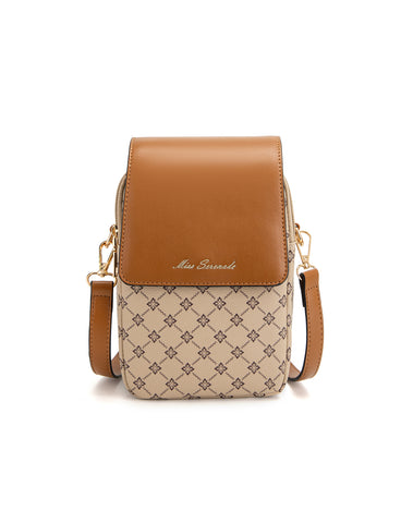 MIRA VEGAN XBODY PHONE  BAG- XB-2371-BEI- NEW IN- DUE MID