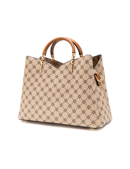 TARA VEGAN TRIPLE COMPARTMENT BAG- XB-2372-BEI- NEW IN