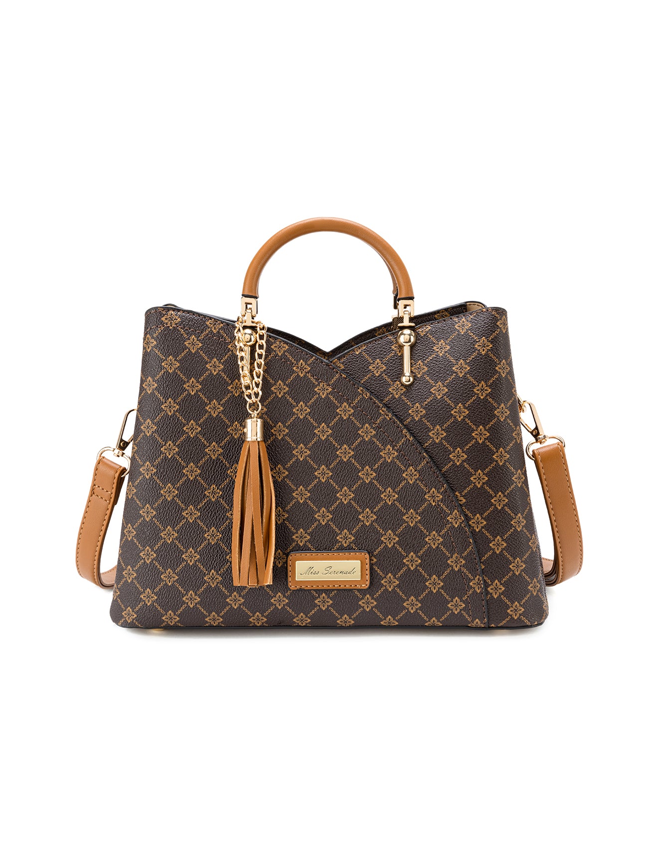 TARA VEGAN TRIPLE COMPARTMENT BAG- XB-2372-TAN- NEW IN
