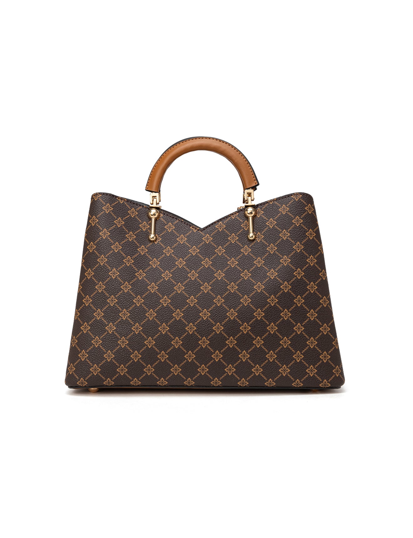 TARA MULTI TRIPLE COMPARTMENT BAG - TAN & BEIGE MULTI