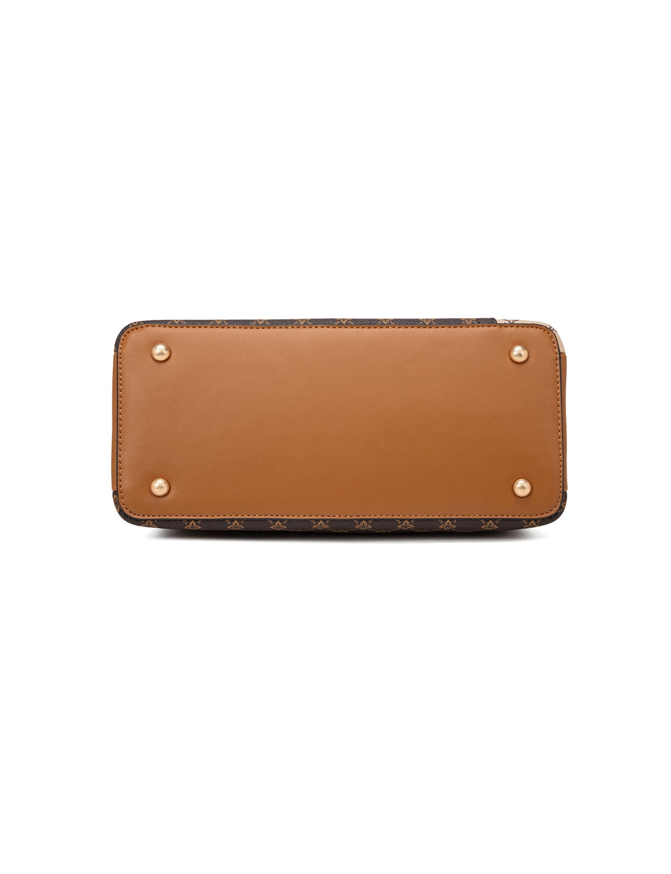 TARA MULTI TRIPLE COMPARTMENT BAG - TAN & BEIGE MULTI