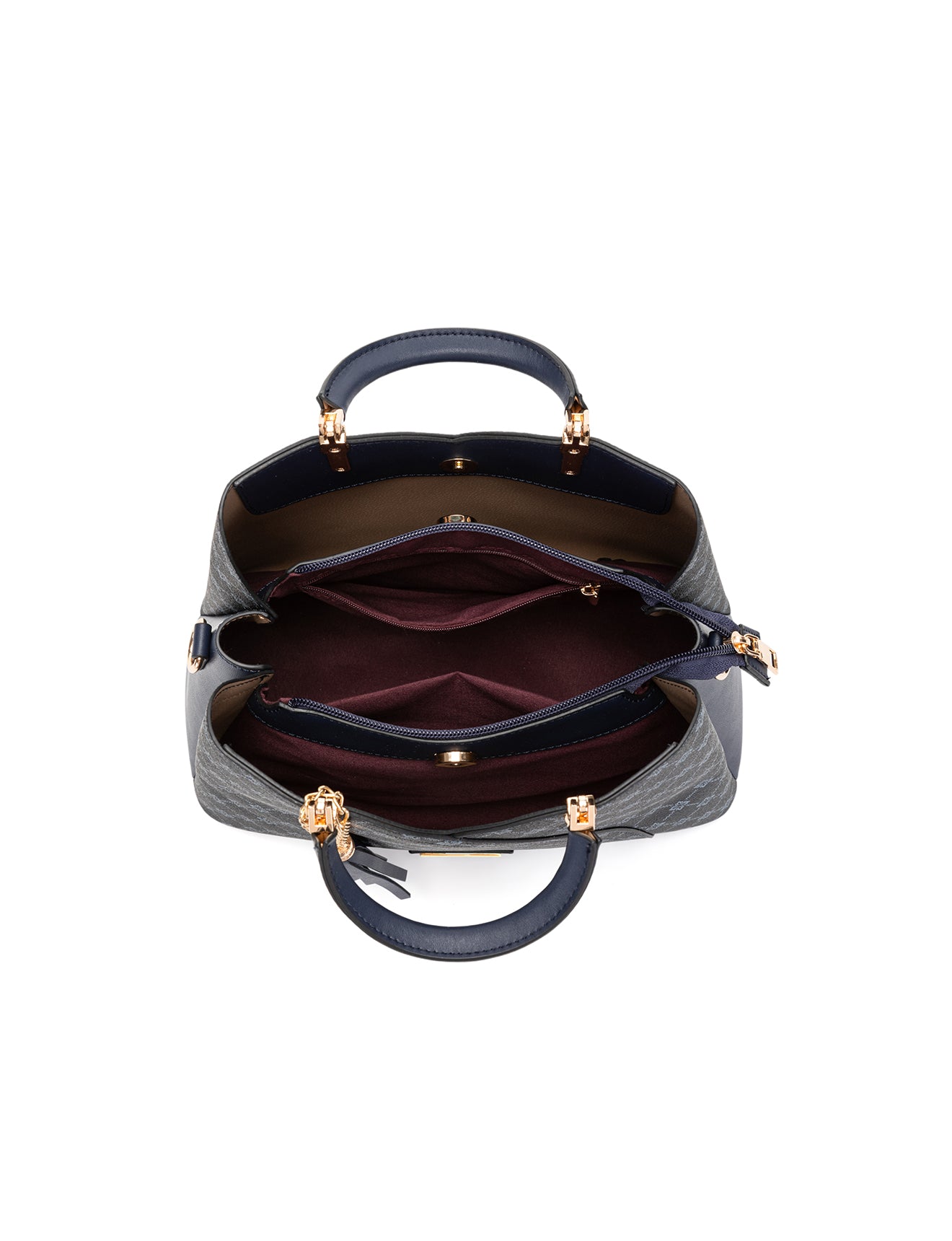 TARA MULTI TRIPLE COMPARTMENT BAG - NAVY