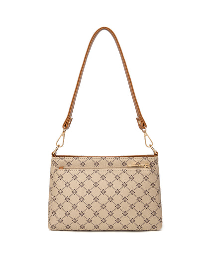 RITA MULTI COMPARTMENT VEGAN BAG- XB-2373-BEI- NEW IN