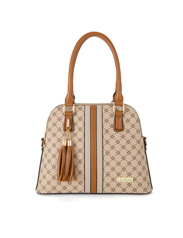 TESS TRIPLE COMPARTMENT DOME BAG- XB-2374-BEI- NEW IN- DUE MID-LATE FEB- PRE-ORDER NOW