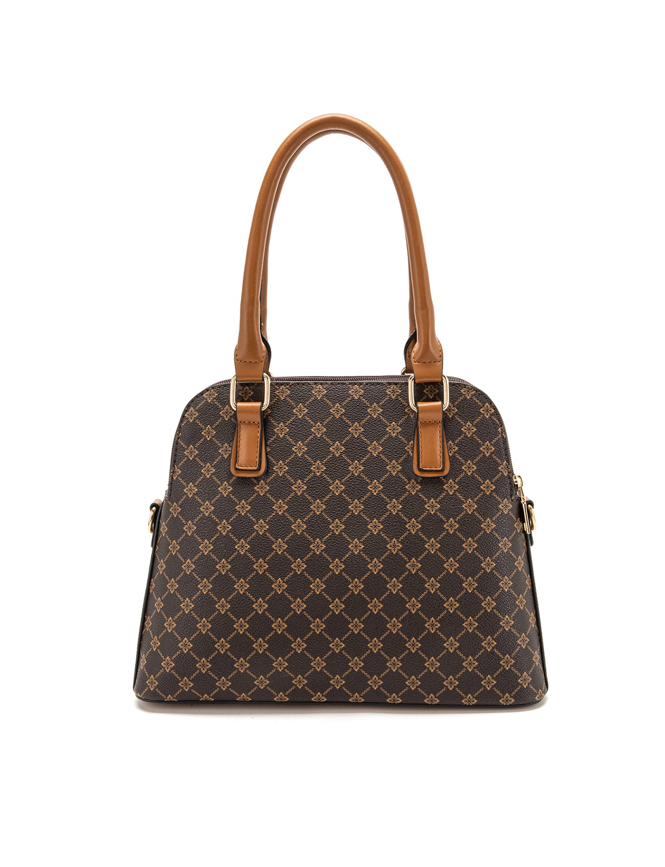 TESS TRIPLE COMPARTMENT VEGAN DOME BAG- XB-2374-TAN-NEW IN