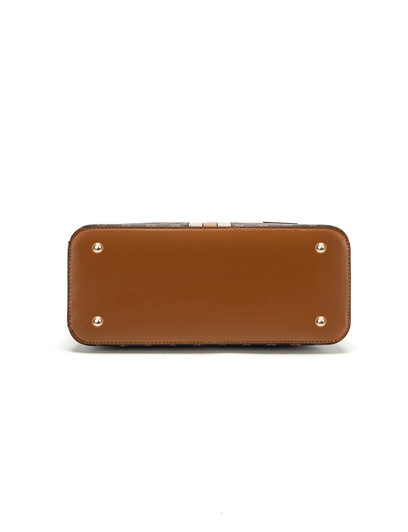 TESS TRIPLE COMPARTMENT VEGAN DOME BAG- XB-2374-TAN-NEW IN