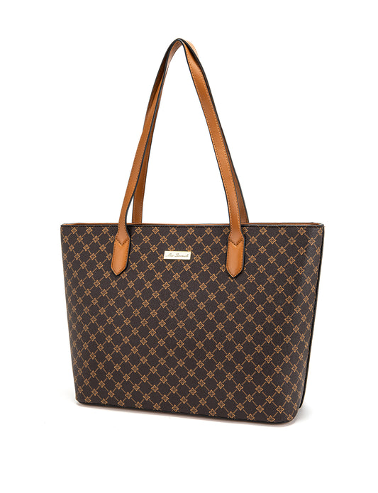 TINA VEGAN TOTE BAG- XB-2375-TAN- NEW IN