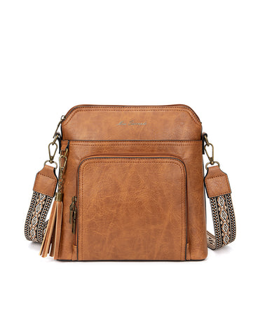 ALEX VEGAN XBODY BAG- XB-2377-TAN- NEW IN