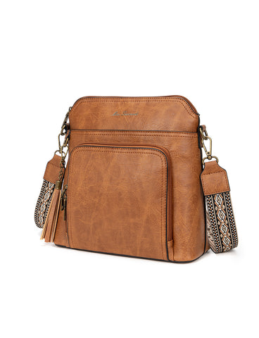 ALEX VEGAN XBODY BAG- XB-2377-TAN- NEW IN