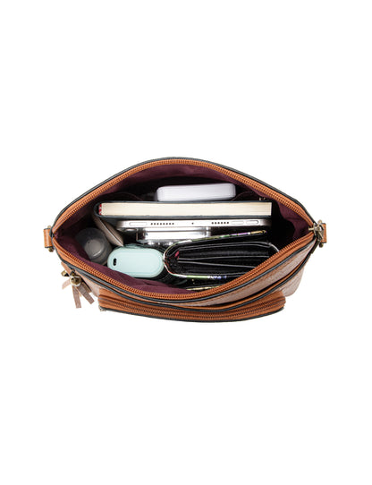 ALEX VEGAN XBODY BAG- XB-2377-TAN- NEW IN
