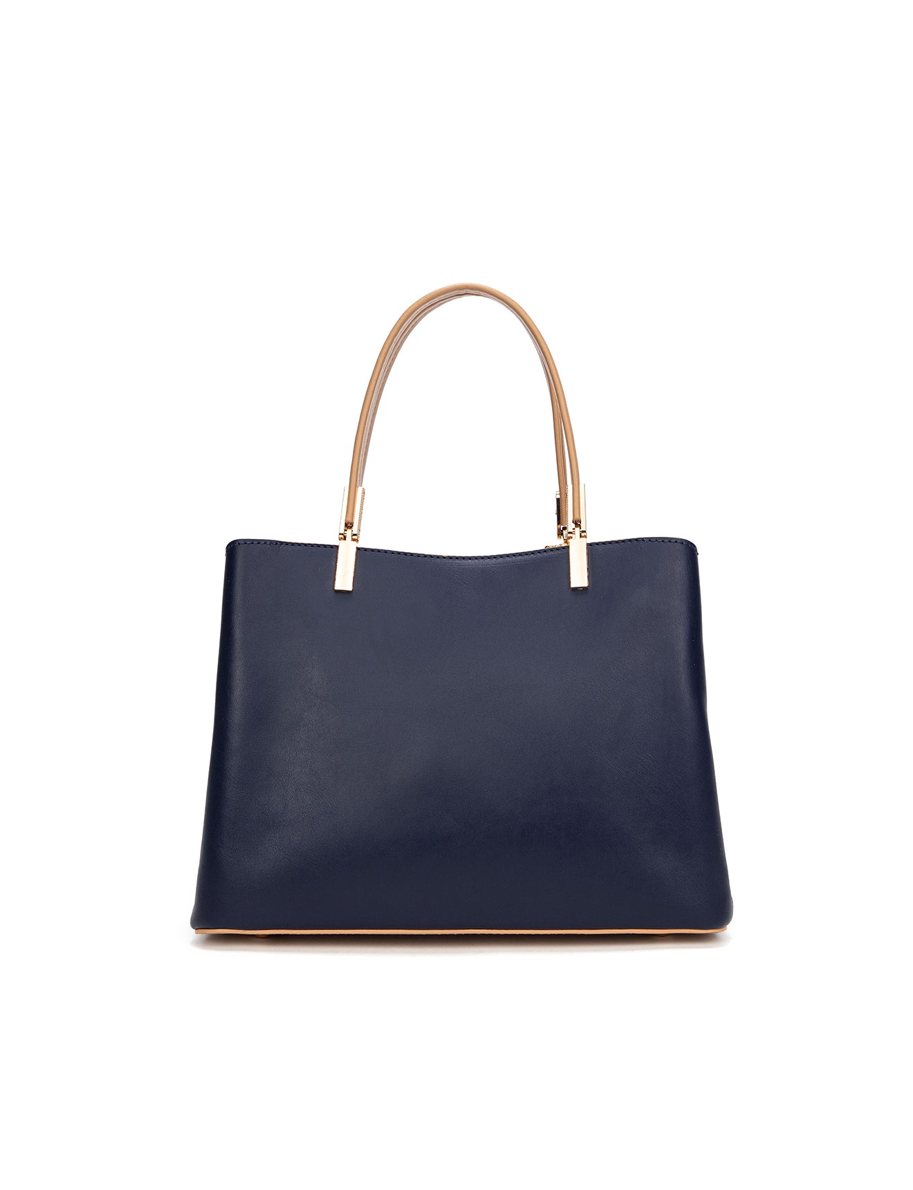 ELLEN VEGAN TRIPLE COMPARTMENT BAG- XB-2379-NVY/CAM- NEW IN