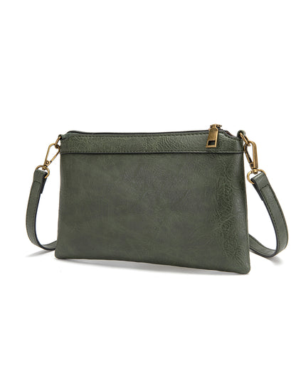 ARWEN SMALL VEGAN  XBODY BAG- XB-2382-OLIVE- NEW IN