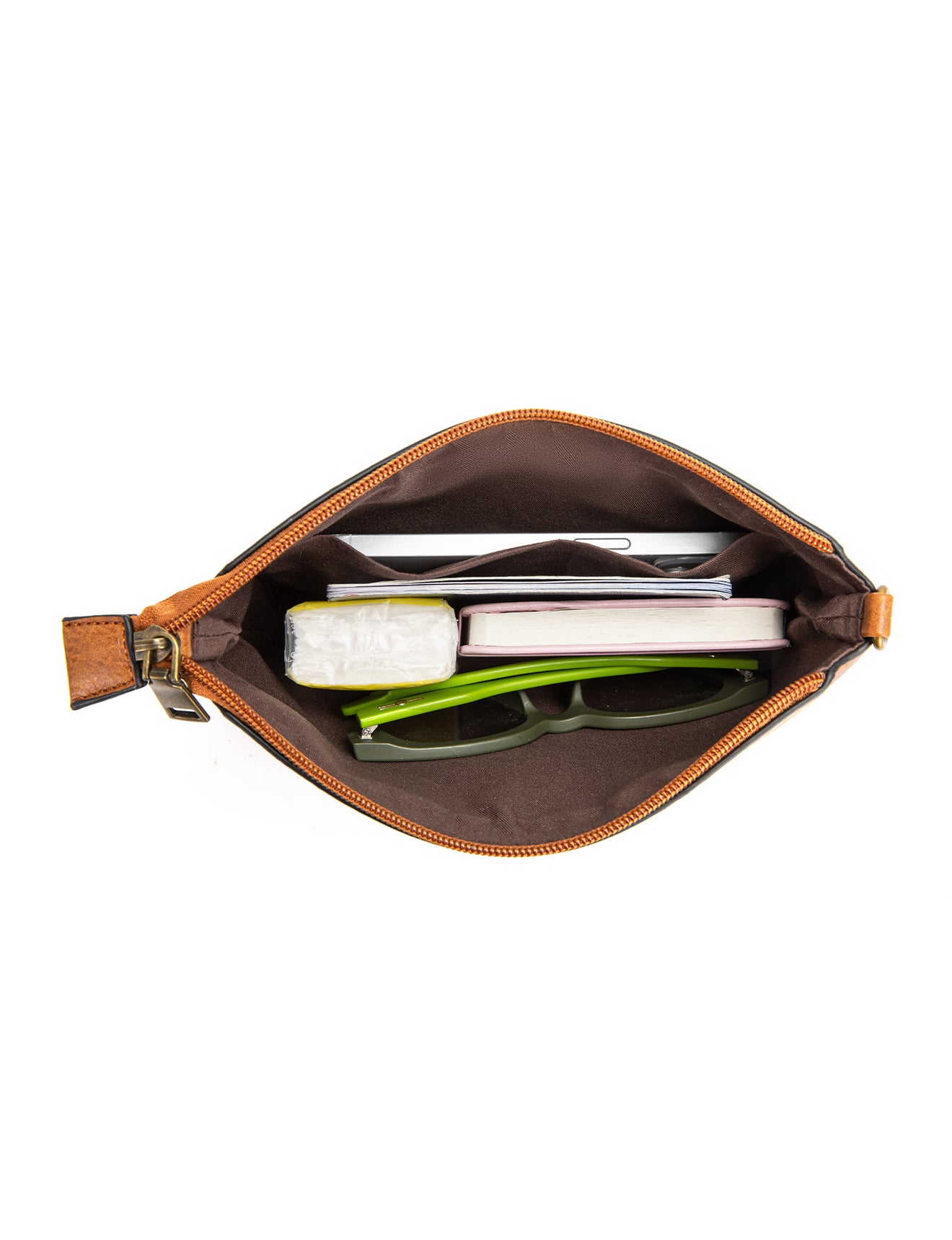 ARWEN SMALL VEGAN  XBODY BAG- XB-2382-TAN- NEW IN