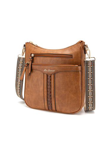 KALI VEGAN BAG WITH WEBBING STRAP- XB-2383-TAN- NEW IN- DUE MID-LATE FEB- PRE-ORDER NOW