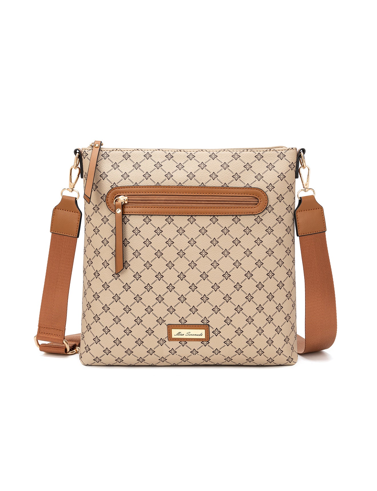 FLORENCE PRINTED XBODY BAG - BEIGE