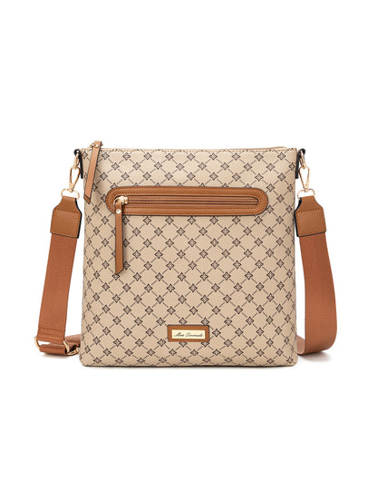 FLORENCE PRINTED XBODY BAG - BEIGE